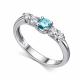 Серебряное кольцо АЛЬКОР 01-5911/003М-00 с фианитом и муассанитом