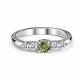 Серебряное кольцо АЛЬКОР 01-5911/004М-00 с фианитом и муассанитом