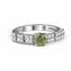 Серебряное кольцо АЛЬКОР 01-5912/004М-00 с фианитом и муассанитом