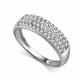 Серебряное кольцо АЛЬКОР 01-5916/00КЦ-00 с фианитом