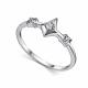 Серебряное кольцо АЛЬКОР 01-5925/000Б-00 с бриллиантом