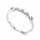 Серебряное кольцо АЛЬКОР 01-5928/000Б-00 с бриллиантом