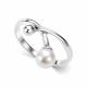 Серебряное кольцо АЛЬКОР 01-5934/0ЖСВ-00 с жемчугом