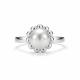 Серебряное кольцо АЛЬКОР 01-5935/0ЖСВ-00 с жемчугом
