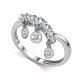 Серебряное кольцо АЛЬКОР 01-5960/00СВ-00 с фианитом