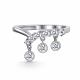 Серебряное кольцо АЛЬКОР 01-5960/00СВ-00 с фианитом