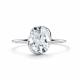 Серебряное кольцо АЛЬКОР 01-6027/00КЦ-00 с фианитом