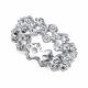 Серебряное кольцо АЛЬКОР 01-6118/00КЦ-00 с фианитом