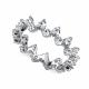 Серебряное кольцо АЛЬКОР 01-6119/00КЦ-00 с фианитом