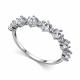 Серебряное кольцо АЛЬКОР 01-6121/00КЦ-00 с фианитом