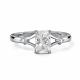 Серебряное кольцо АЛЬКОР 01-6125/00ГХ-00 с фианитом и горным хрусталём