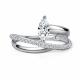 Серебряное кольцо АЛЬКОР 01-6128/00КЦ-00 с фианитом