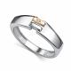 Серебряное кольцо АЛЬКОР 01-6159/000Б-00 с бриллиантом