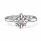 Серебряное кольцо АЛЬКОР 01-6162/000Б-00 с бриллиантом