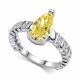 Серебряное кольцо АЛЬКОР 01-6179/0БТ6-00 с фианитом