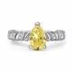 Серебряное кольцо АЛЬКОР 01-6179/0БТ6-00 с фианитом