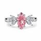 Серебряное кольцо АЛЬКОР 01-6180/0БТ5-00 с фианитом