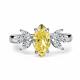 Серебряное кольцо АЛЬКОР 01-6180/0БТ6-00 с фианитом