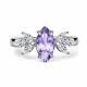 Серебряное кольцо АЛЬКОР 01-6180/БТ30-00 с фианитом
