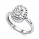 Серебряное кольцо АЛЬКОР 01-6186/000Б-00 с бриллиантом