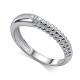 Серебряное кольцо АЛЬКОР 01-6191/000Б-00 с бриллиантом