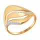 Золотое кольцо SOKOLOV 016798 с фианитом