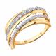 Золотое кольцо SOKOLOV 019812 с фианитом