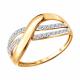 Золотое кольцо SOKOLOV 019816 с фианитом
