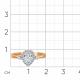 Золотое кольцо Мастер Бриллиант 01M001-0974-0001-011 с фианитом