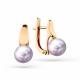 Золотые серьги Мастер Бриллиант 01M02-3-211-5500-010 с жемчугом