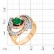 Золотое кольцо Мастер Бриллиант 01M1-106407-99-01 с бриллиантом и изумрудом