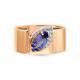 Золотое кольцо Мастер Бриллиант 01M1-107343-01-31 с бриллиантом и танзанитом