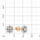 Золотые серьги Мастер Бриллиант 01M2-102230-00-00 с бриллиантом