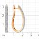 Золотые серьги Мастер Бриллиант 01M2-104212-00-00 с бриллиантом