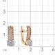 Золотые серьги Мастер Бриллиант 01M2-108732-00-00 с бриллиантом