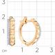 Золотые серьги Мастер Бриллиант 01M2-108784-00-00 с бриллиантом