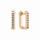 Золотые серьги Мастер Бриллиант 01M2-109176-00-00 с бриллиантом