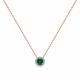 Золотое колье Мастер Бриллиант 01M6-160831-00-01 с бриллиантом и изумрудом