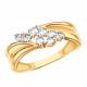 Золотое кольцо ТД Эстет 01К1112207Р с фианитом