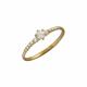 Золотое кольцо ТД Эстет 01К115831 с фианитом