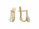 Серьги из лимонного золота ТД Эстет 01С135831 с фианитом