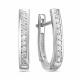 Серьги из белого золота ERA Jewellery 02-01330-03-001-01-03 с бриллиантом
