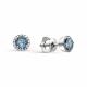 Серебряные серьги АЛЬКОР 02-0293/00КС-00 с фианитом, цирконием и ювелирным кристаллом