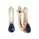Золотые серьги ERA Jewellery 02-03222-01-002-01-01 с сапфиром