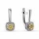 Серьги из белого золота ERA Jewellery 02-03306-12-199-07-03 с бриллиантом
