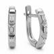 Серьги из белого золота ERA Jewellery 02-03429-03-001-01-03 с бриллиантом
