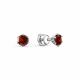 Серебряные серьги АЛЬКОР 02-0380/00ГР-00 с гранатом
