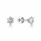 Серебряные серьги АЛЬКОР 02-0380/00КЦ-00 с цирконием
