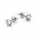 Серебряные серьги АЛЬКОР 02-0380/00КЦ-00 с цирконием