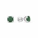 Серебряные серьги АЛЬКОР 02-0642/00АГ-00 с агатом
